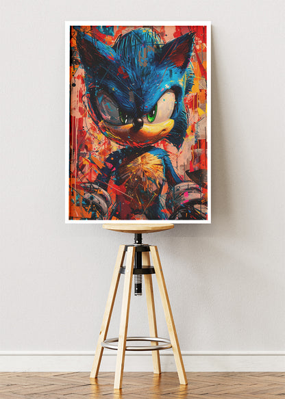 Sonic the Hedgehog Gaming Wall Art Poster & Canvas