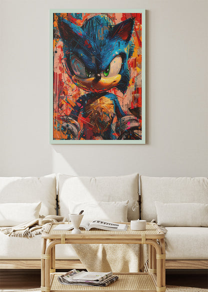 Sonic the Hedgehog Gaming Wall Art Poster & Canvas