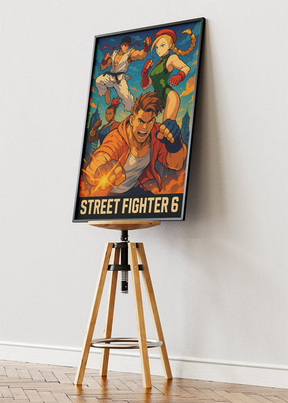 Street Fighter 6 Wall Art – Iconic Fighting Game Action Poster & Canvas