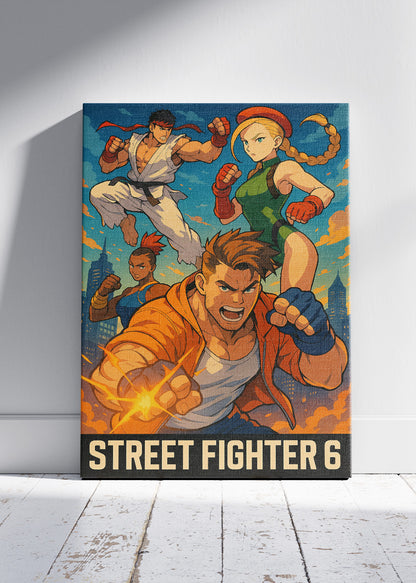 Street Fighter 6 Wall Art – Iconic Fighting Game Action Poster & Canvas