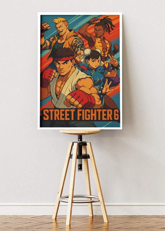 Street Fighter 6 Wall Art – Legendary Fighters Combat Poster & Canvas