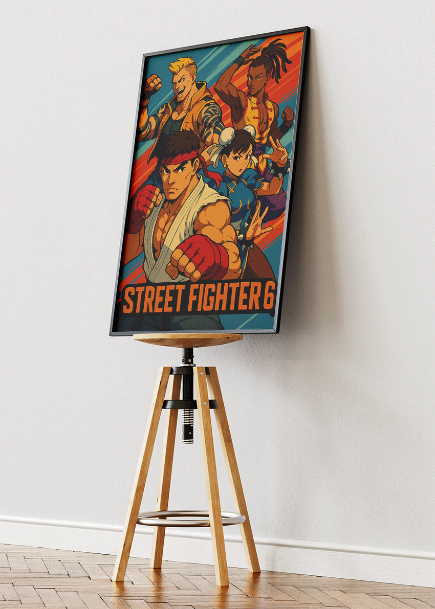 Street Fighter 6 Wall Art – Legendary Fighters Combat Poster & Canvas
