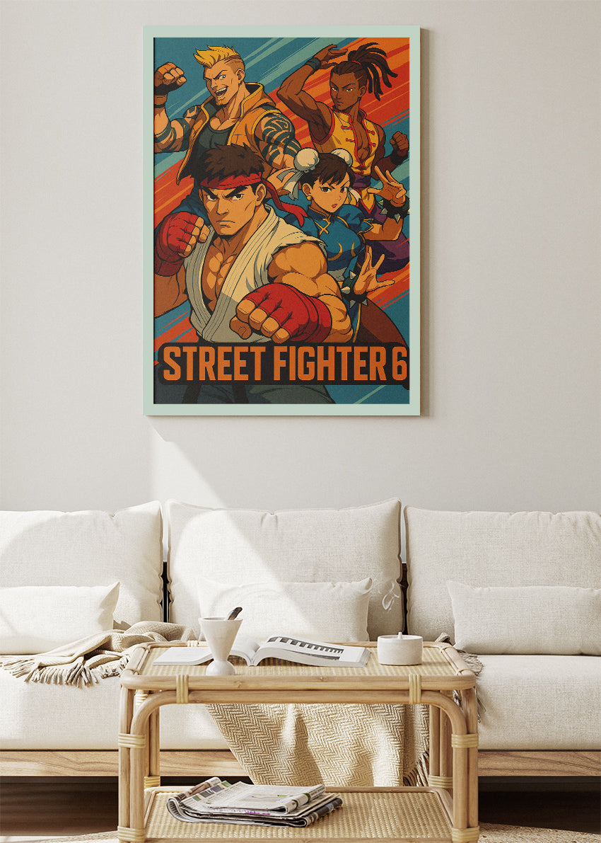 Street Fighter 6 Wall Art – Legendary Fighters Combat Poster & Canvas