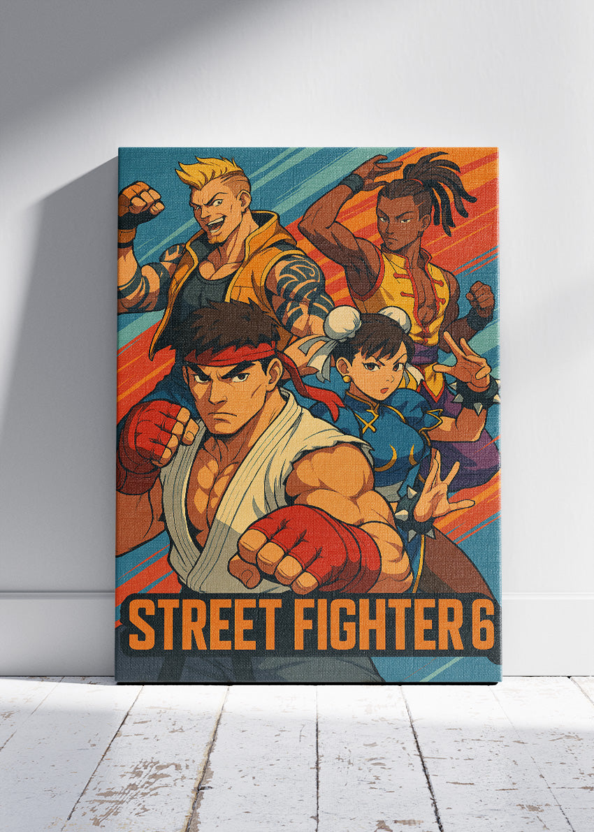 Street Fighter 6 Wall Art – Legendary Fighters Combat Poster & Canvas