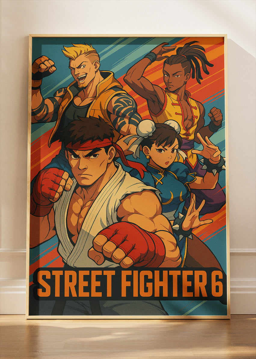 Street Fighter 6 Wall Art – Legendary Fighters Combat Poster & Canvas
