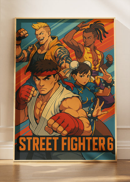 Street Fighter 6 Wall Art – Legendary Fighters Combat Poster & Canvas