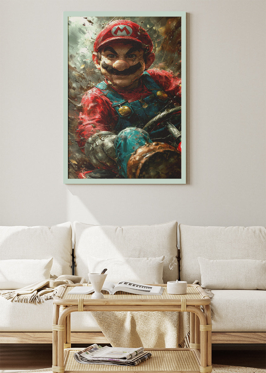 Super Mario Cinematic Action Gaming Wall Art Poster & Canvas