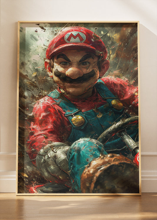 Super Mario Cinematic Action Gaming Wall Art Poster & Canvas