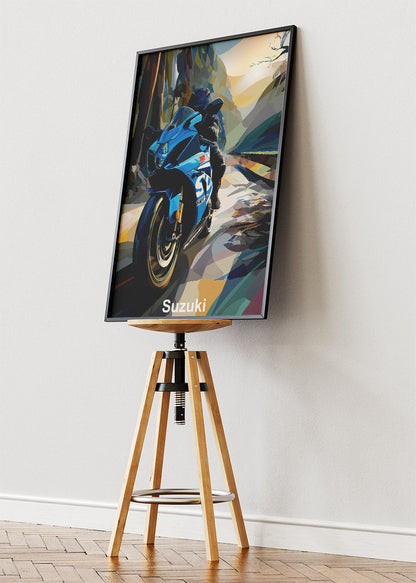 Suzuki Mountain Ride Poster Canvas & Print – AI PRINT LAB