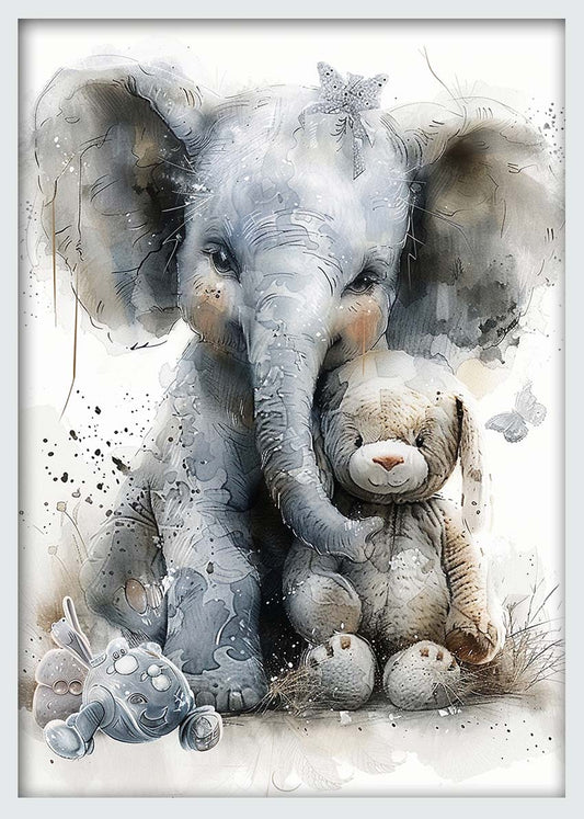 T1027 – Elephants Canvas Art Prints, Posters, and Wall Art