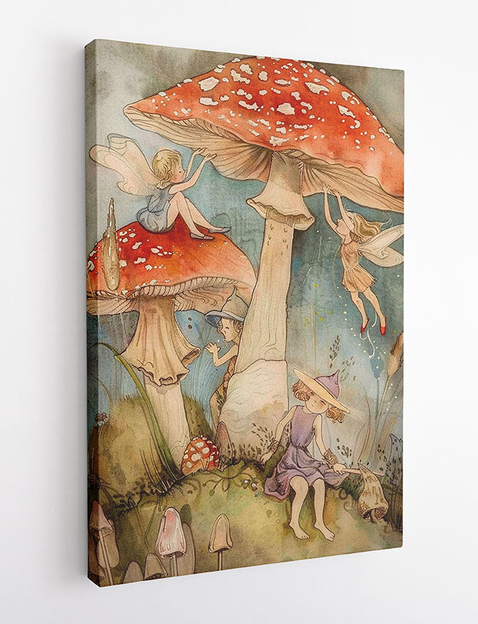 T1033 – Spiritual Mushroom Canvas Art Prints, Posters, and Wall Art