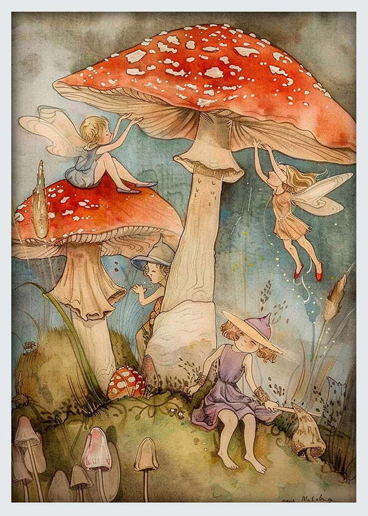T1033 – Spiritual Mushroom Canvas Art Prints, Posters, and Wall Art