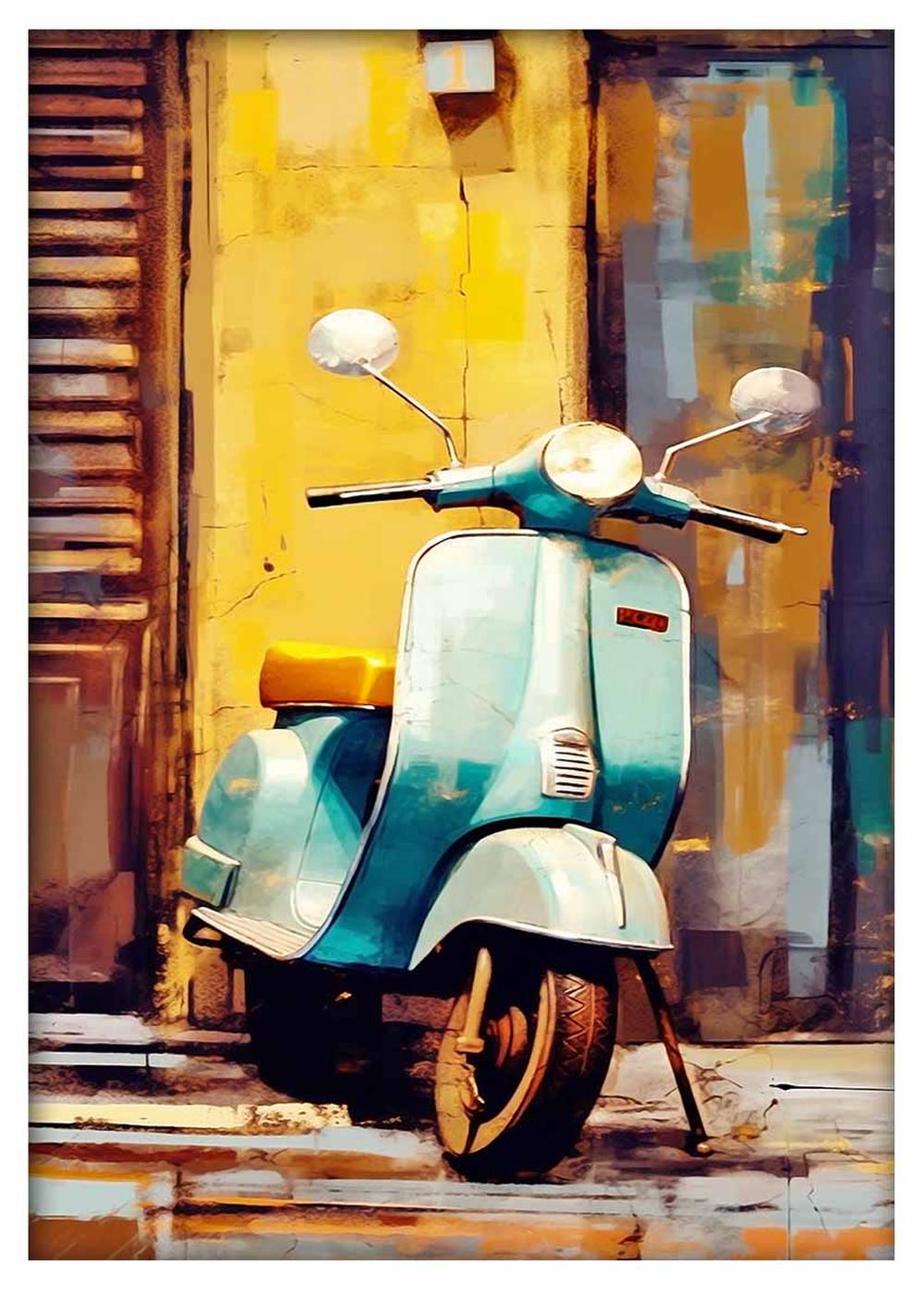 T485 Motorbike Canvas Art Prints, Posters, and Wall Art Motorbike Collection
