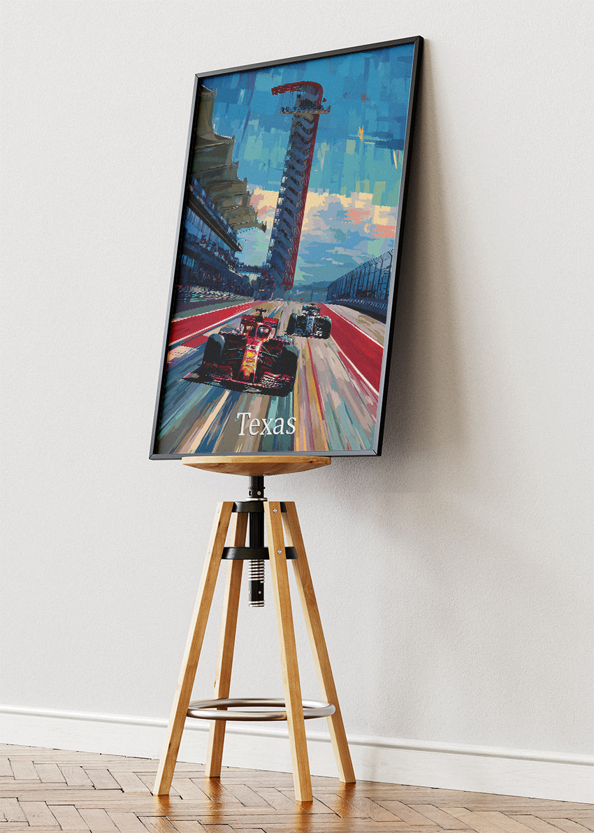 Texas USA Circuit of the Americas Formula 1 Canvas Print & Poster – AI PRINT LAB