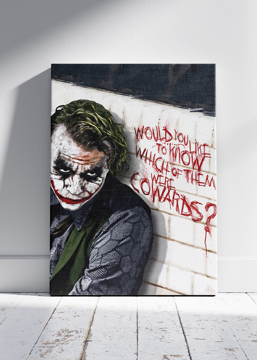 The Joker – Why So Serious Urban Wall Art Canvas & Poster Print – AI PRINT LAB