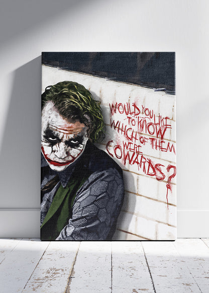 The Joker – Why So Serious Urban Wall Art Canvas & Poster Print – AI PRINT LAB