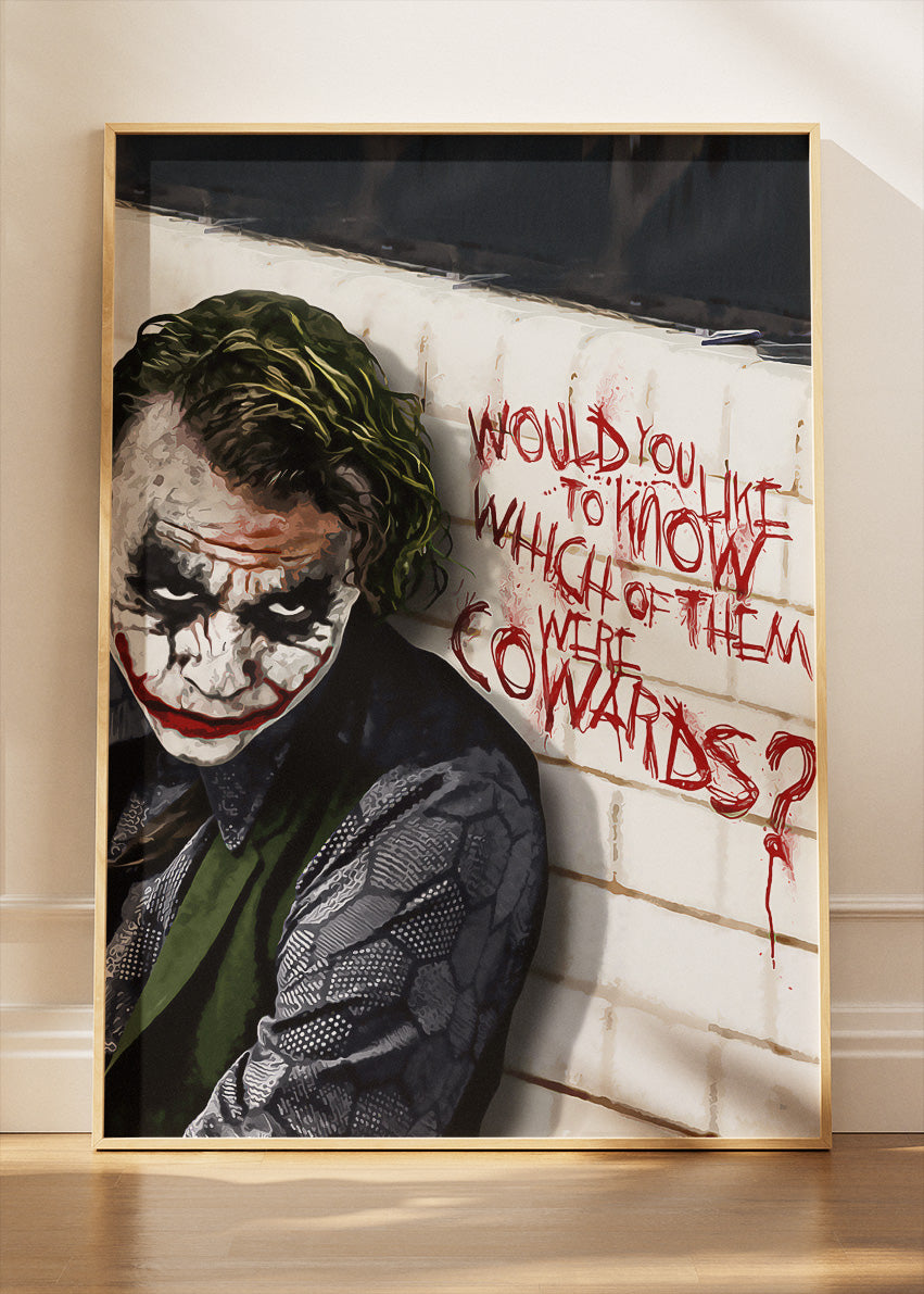 The Joker – Why So Serious Urban Wall Art Canvas & Poster Print – AI PRINT LAB