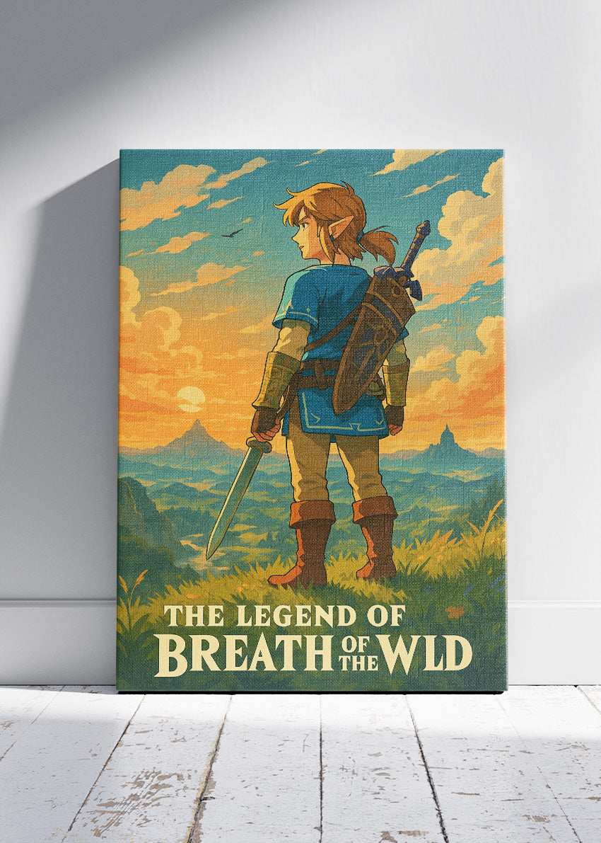 The Legend of Zelda Breath of the Wild Wall Art | Epic Fantasy Adventure Gaming Poster & Canvas