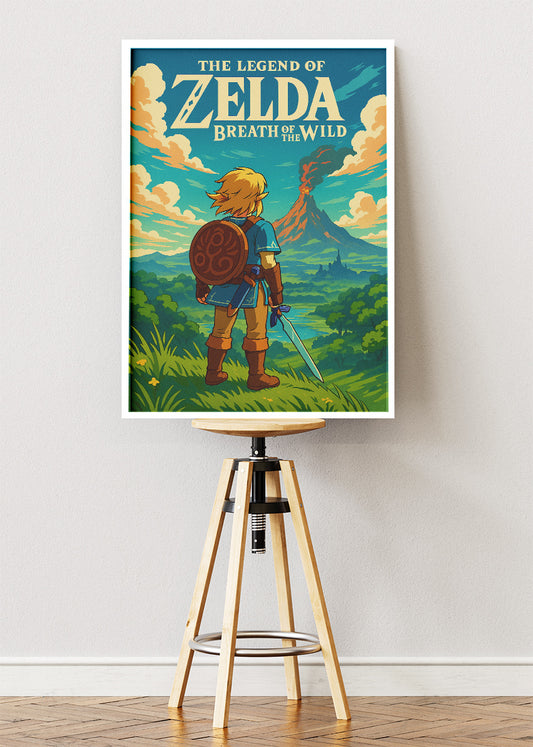 The Legend of Zelda Breath of the Wild Wall Art | Iconic Open World Adventure Gaming Poster & Canvas