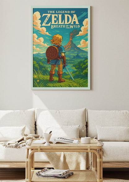 The Legend of Zelda Breath of the Wild Wall Art | Iconic Open World Adventure Gaming Poster & Canvas