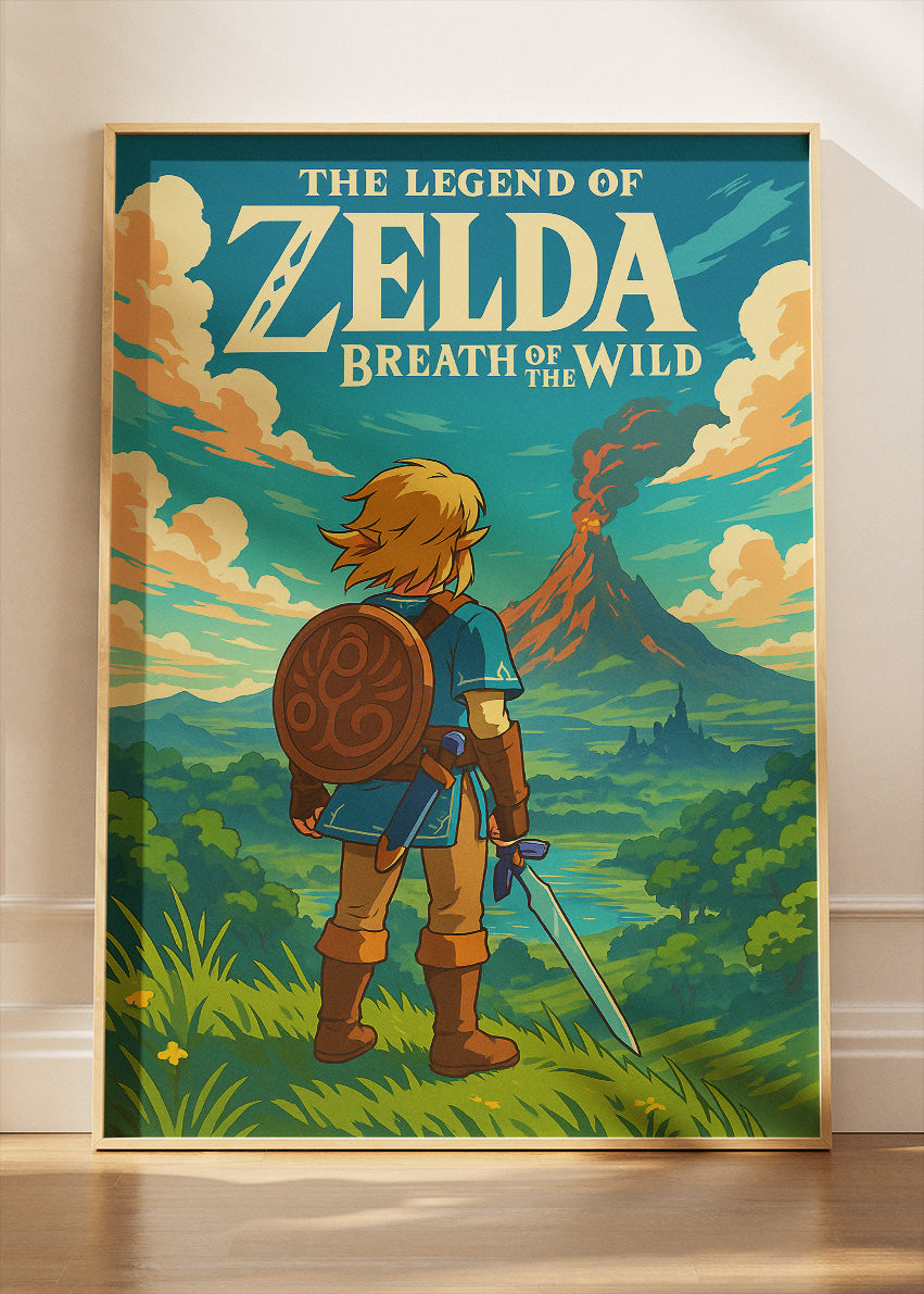 The Legend of Zelda Breath of the Wild Wall Art | Iconic Open World Adventure Gaming Poster & Canvas