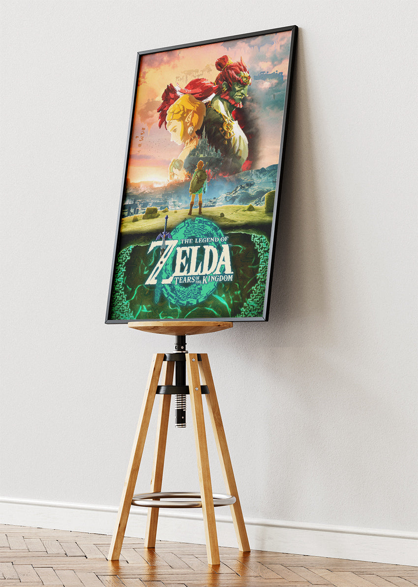 The Legend of Zelda Tears of the Kingdom Wall Art Poster & Canvas – Epic Fantasy Adventure Gaming Artwork