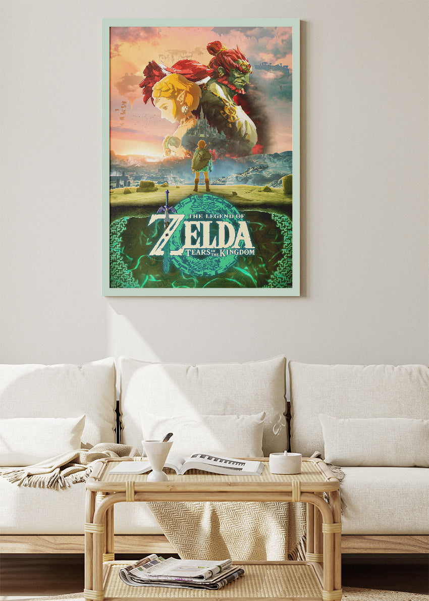 The Legend of Zelda Tears of the Kingdom Wall Art Poster & Canvas – Epic Fantasy Adventure Gaming Artwork