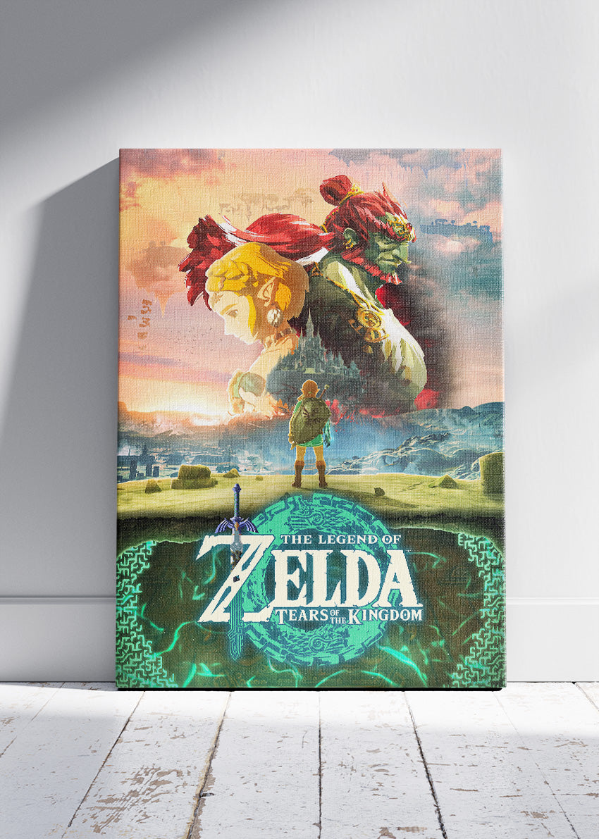 The Legend of Zelda Tears of the Kingdom Wall Art Poster & Canvas – Epic Fantasy Adventure Gaming Artwork