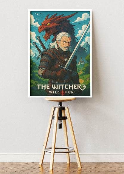 The Witcher 3 Wild Hunt Wall Art | Epic Fantasy RPG Poster & Canvas