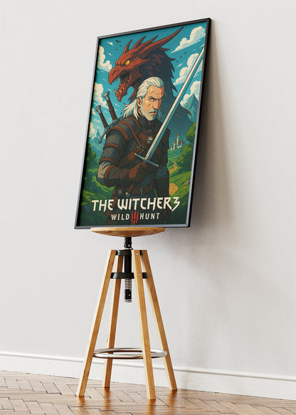 The Witcher 3 Wild Hunt Wall Art | Epic Fantasy RPG Poster & Canvas