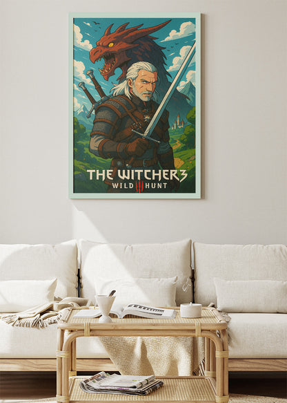 The Witcher 3 Wild Hunt Wall Art | Epic Fantasy RPG Poster & Canvas