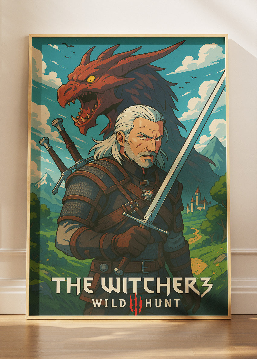 The Witcher 3 Wild Hunt Wall Art | Epic Fantasy RPG Poster & Canvas