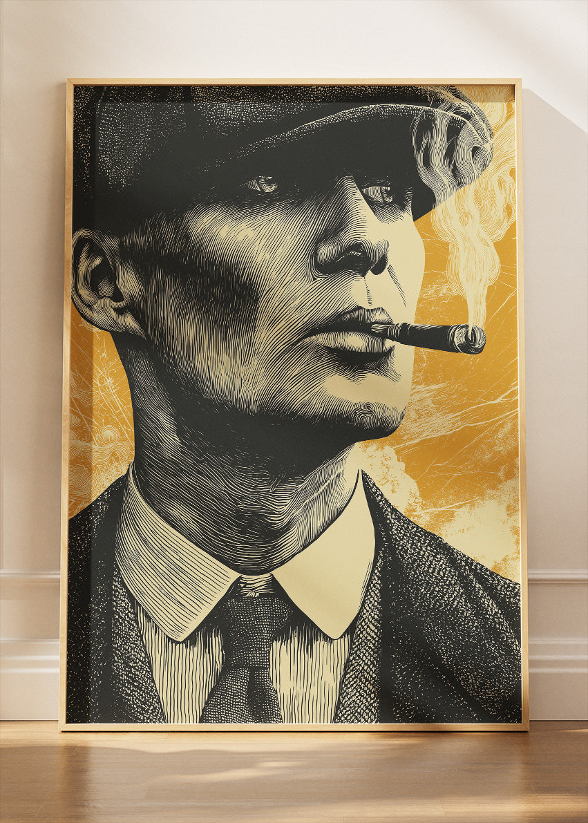 Thomas Shelby Peaky Blinders Portrait Wall Art Poster & Canvas