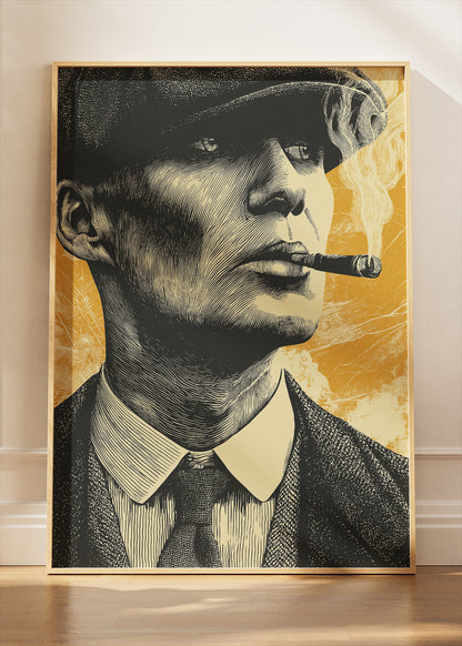 Thomas Shelby Peaky Blinders Portrait Wall Art Poster & Canvas
