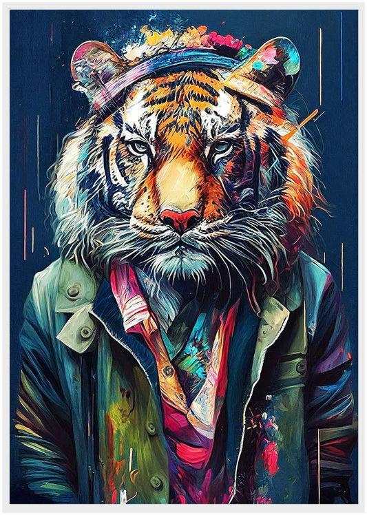 Tiger Canvas & Poster Wall Art T193 Wildlife Series