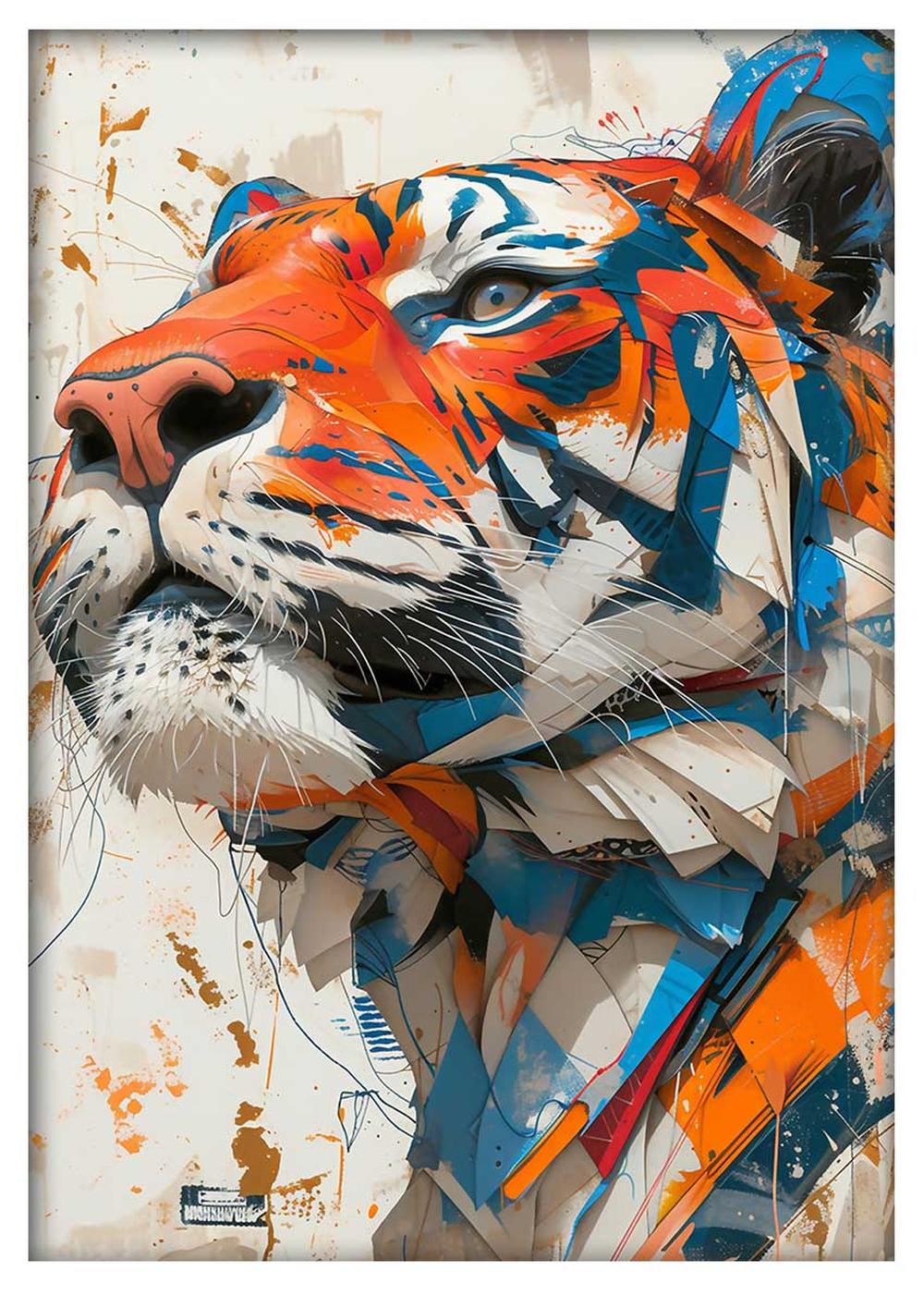 Tiger – Canvas & Poster Wall Art – T859 Wildlife Series