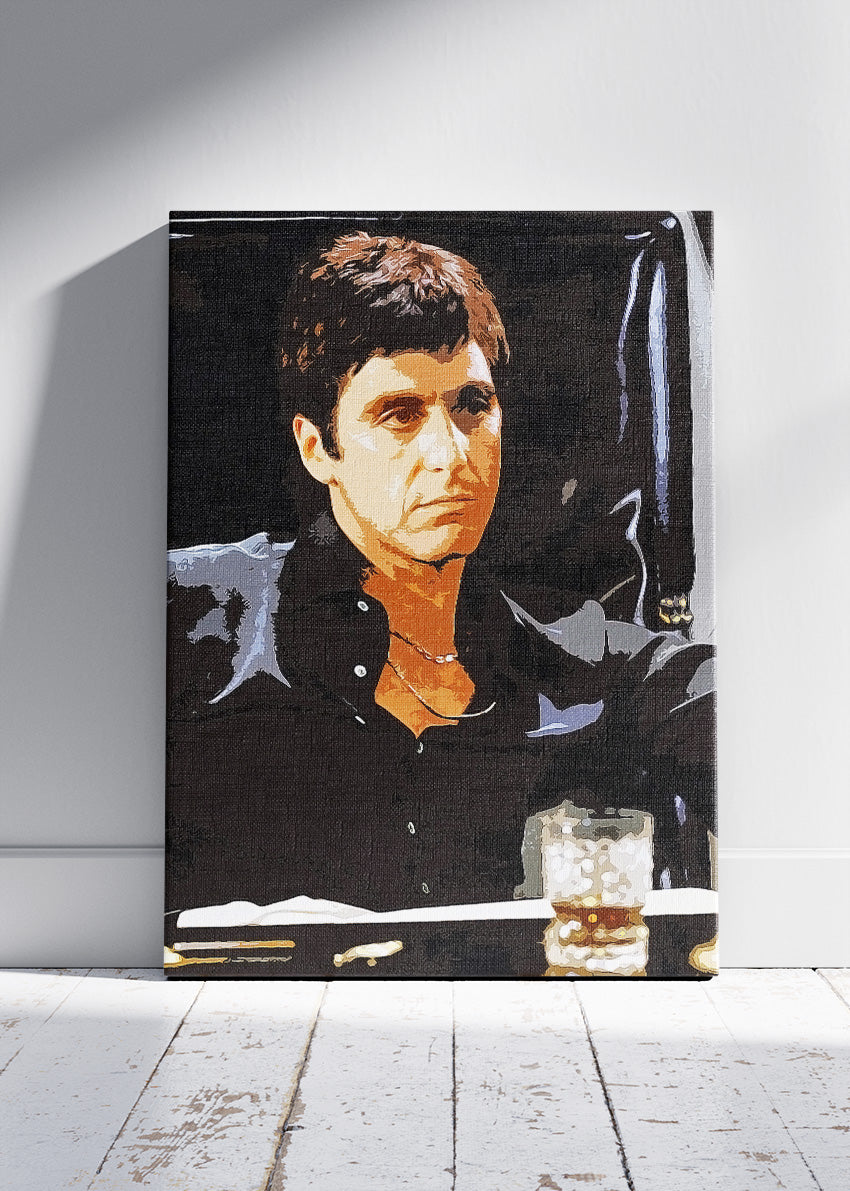 Tony Montana Scarface Classic Scene Wall Art Poster & Canvas Print