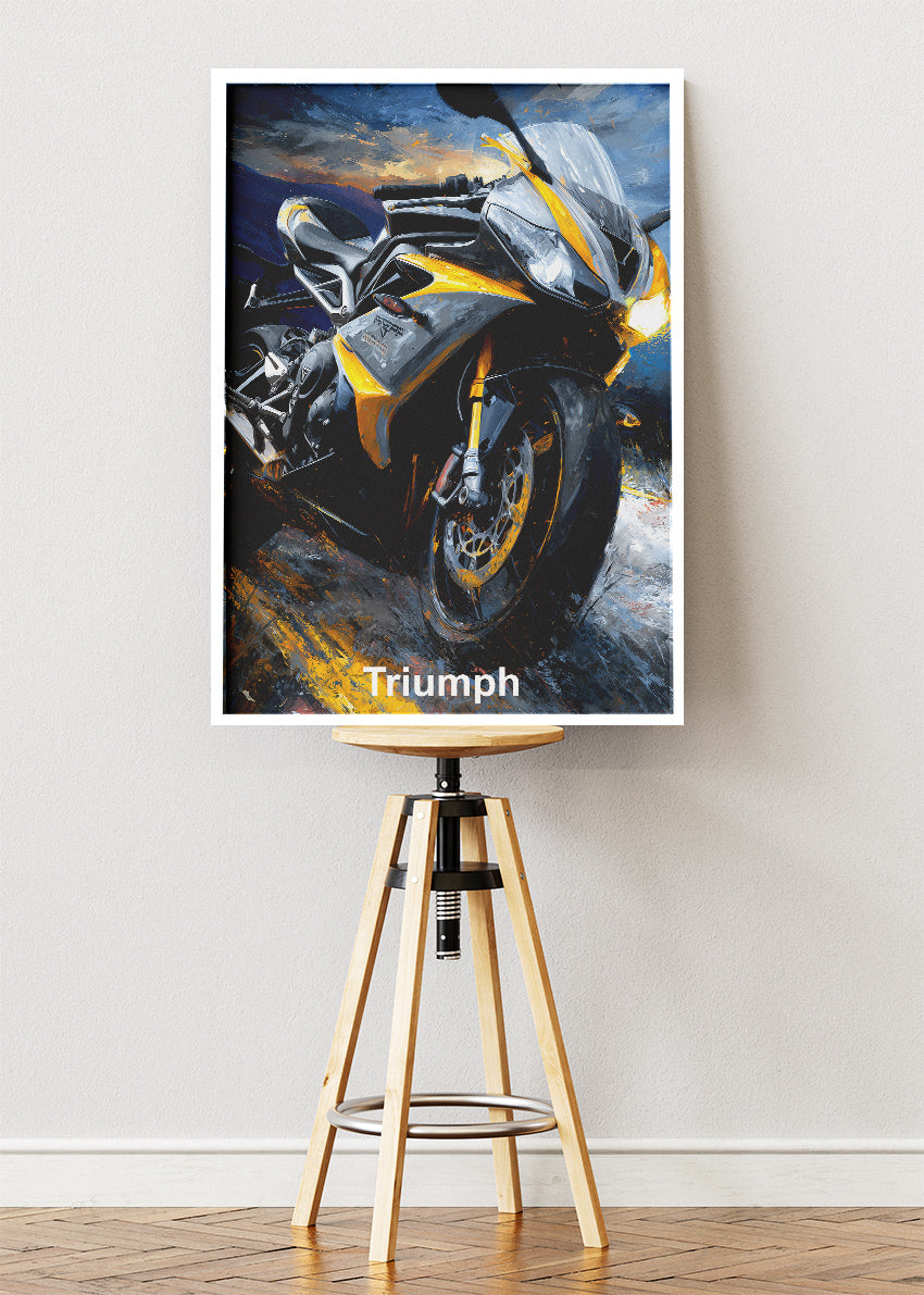 Triumph Street Power Poster Canvas & Print – AI PRINT LAB