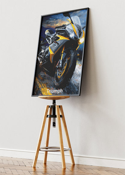 Triumph Street Power Poster Canvas & Print – AI PRINT LAB