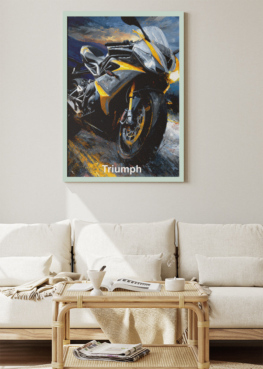 Triumph Street Power Poster Canvas & Print – AI PRINT LAB