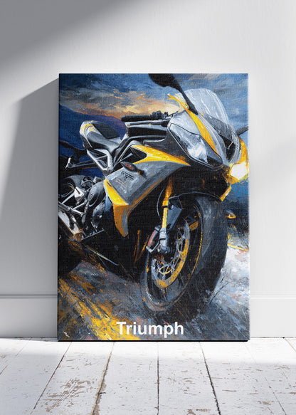 Triumph Street Power Poster Canvas & Print – AI PRINT LAB