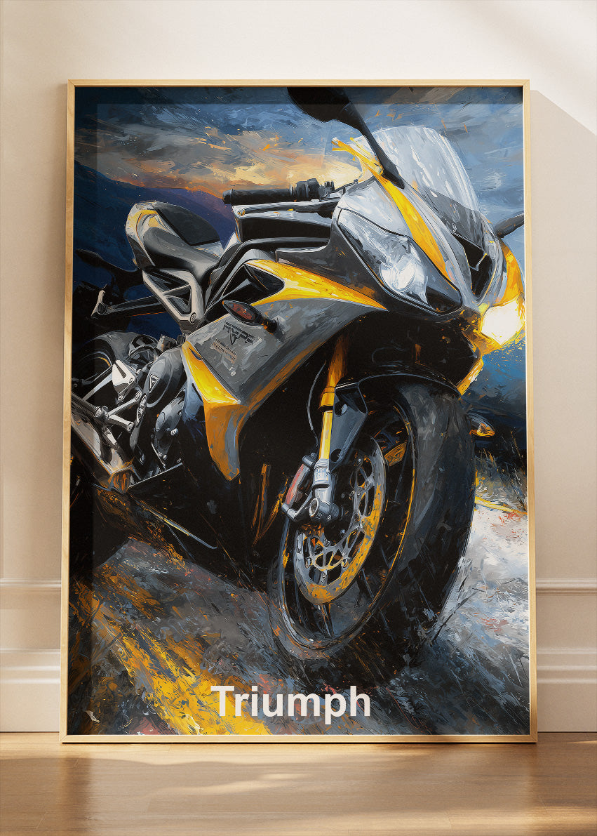 Triumph Street Power Poster Canvas & Print – AI PRINT LAB