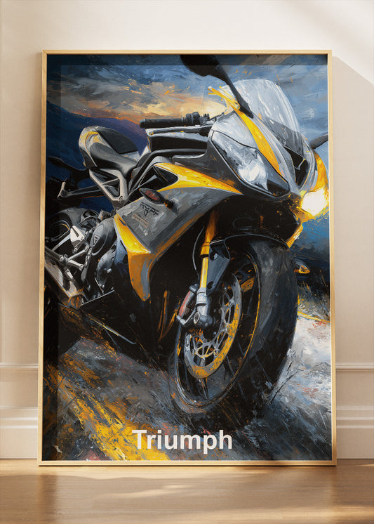 Triumph Street Power Poster Canvas & Print – AI PRINT LAB