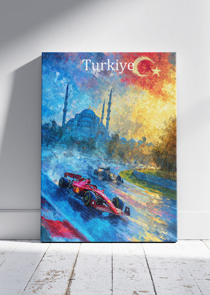 Türkiye Istanbul Formula 1 Grand Prix Canvas Print & Poster – AI PRINT LAB