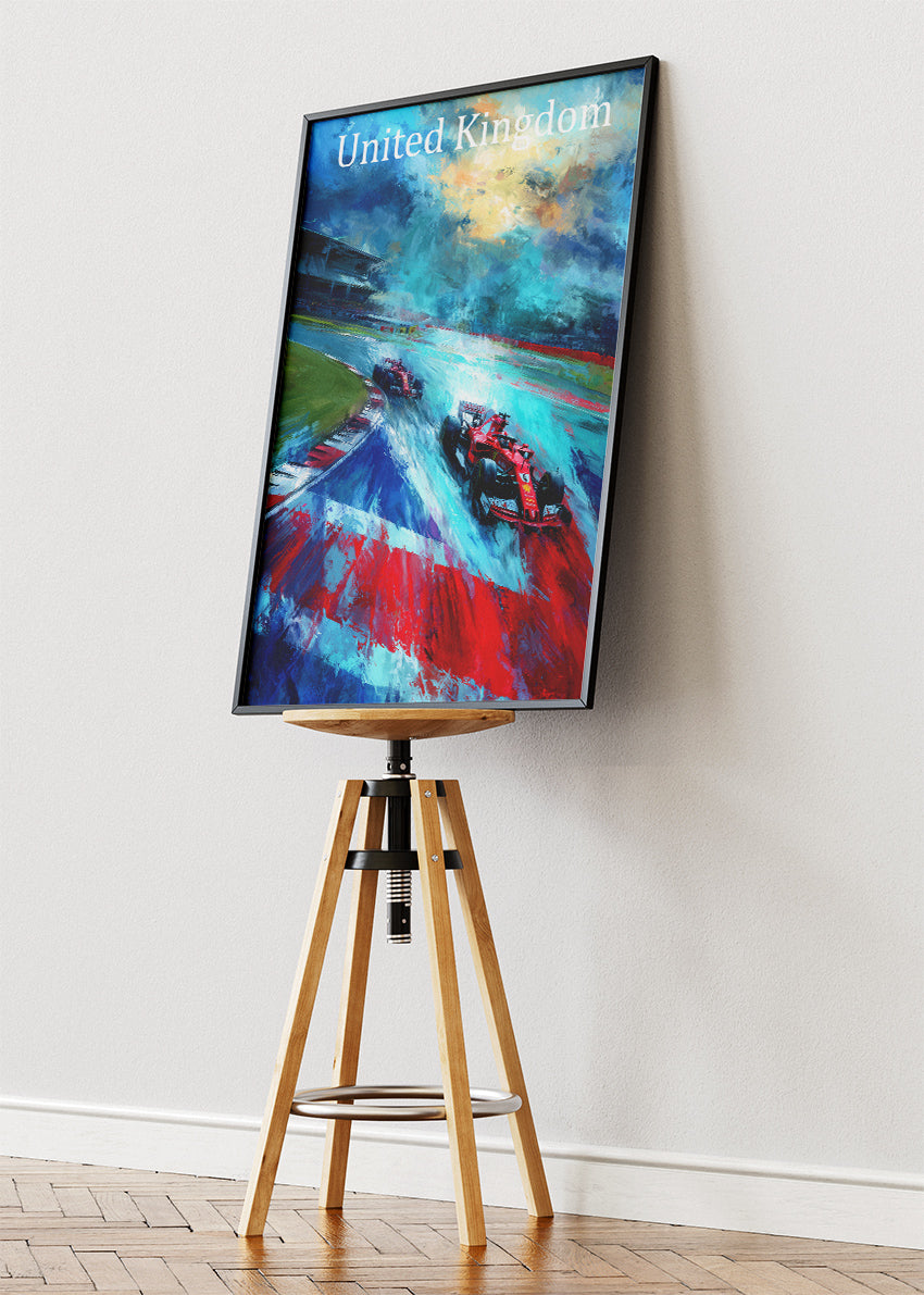 United Kingdom Silverstone Rain Formula 1 Canvas Print & Poster – AI PRINT LAB