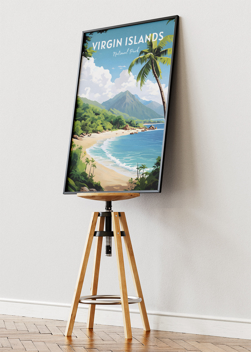 Virgin Islands National Park Poster & Canvas Print – Tropical Beach Wall Art