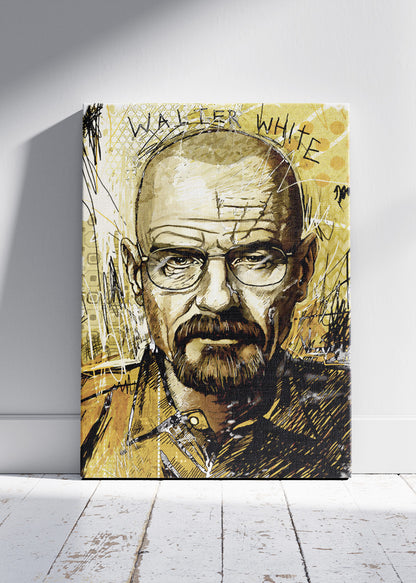 Walter White Artistic Portrait Wall Art Poster & Canvas Print