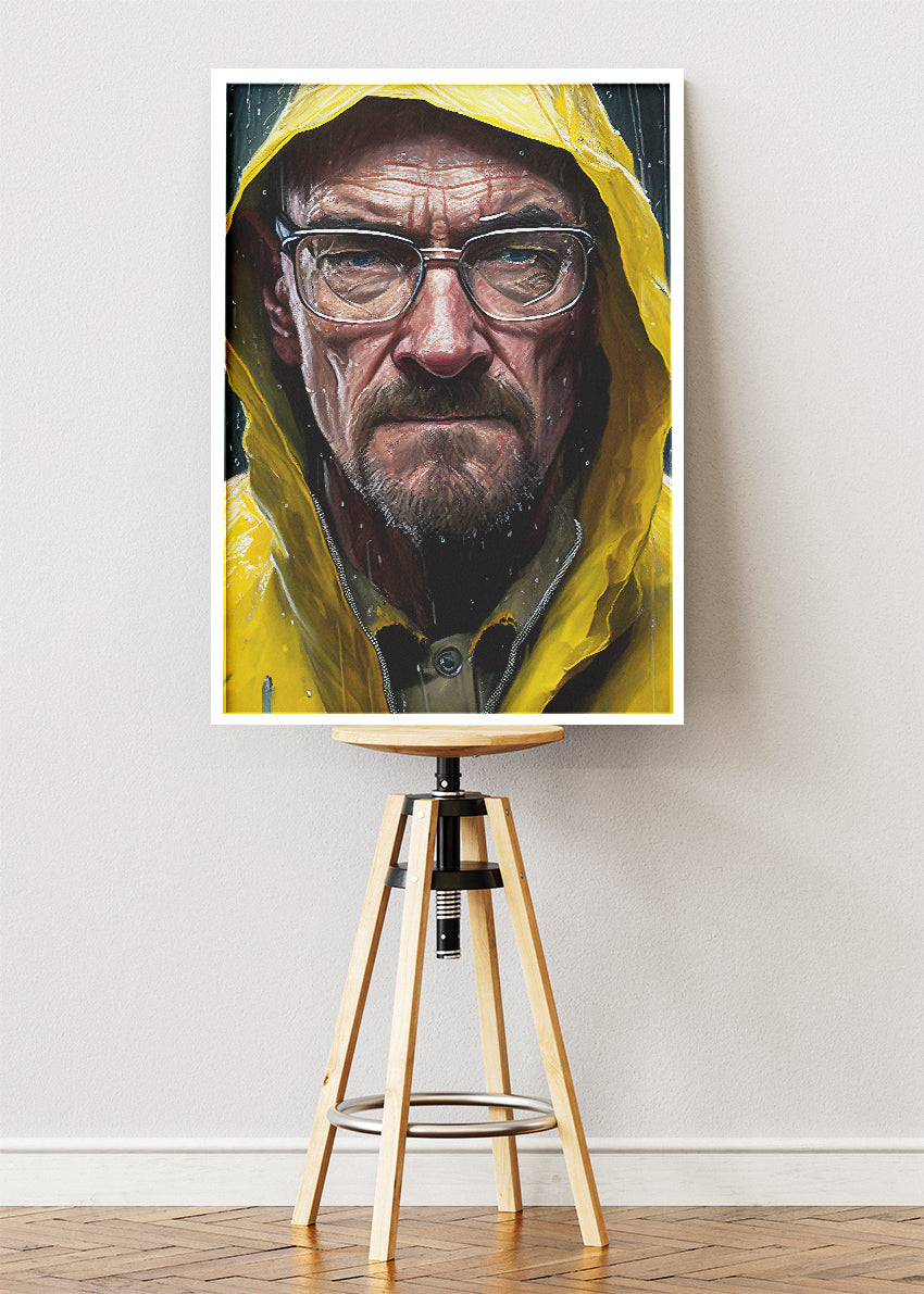 Walter White Heisenberg Portrait Wall Art Poster & Canvas Print