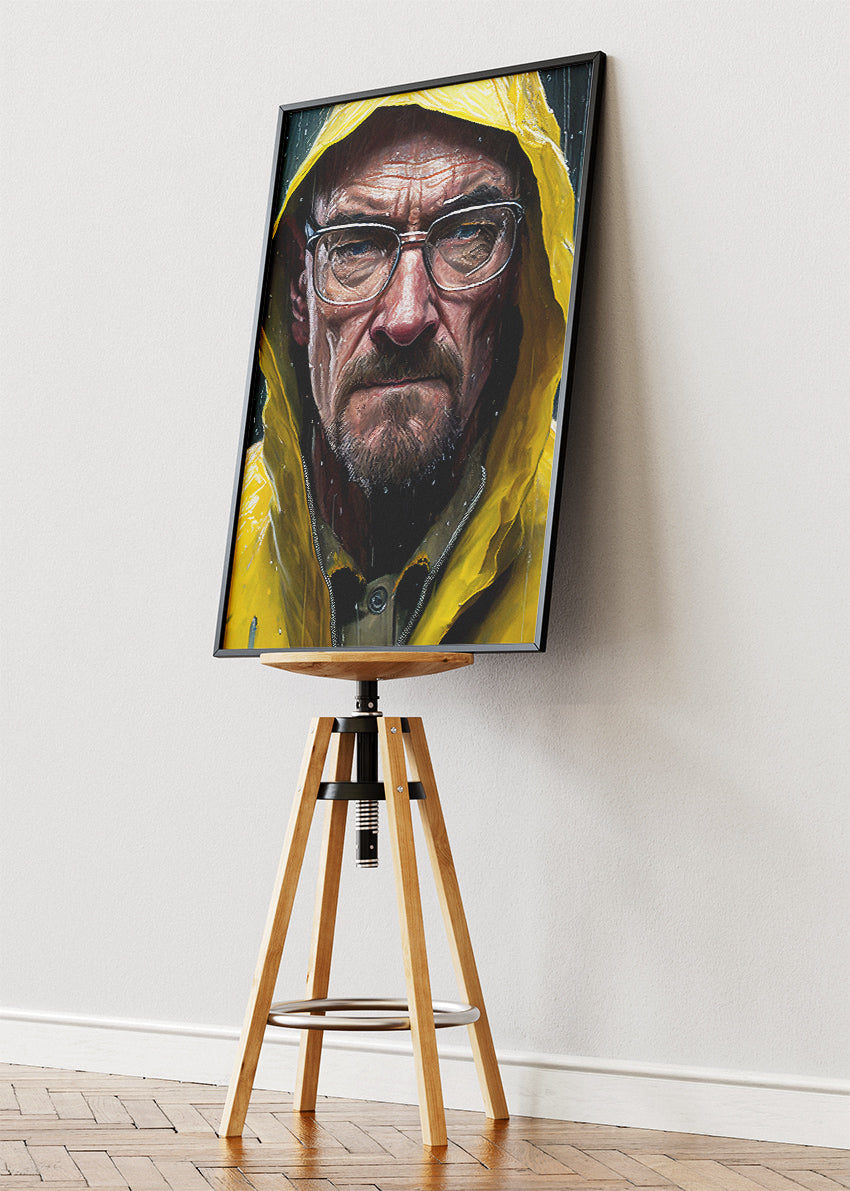 Walter White Heisenberg Portrait Wall Art Poster & Canvas Print