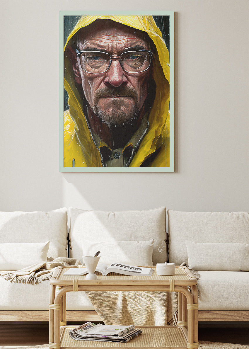 Walter White Heisenberg Portrait Wall Art Poster & Canvas Print